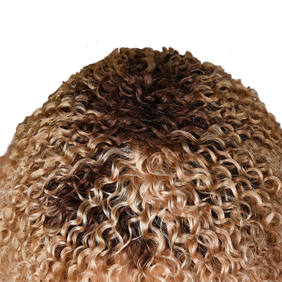 250% Dichte Afro Kinky Kurz Locker Pixie Schnitt menschliches Haar Perücken für schwarze Frauen von oben