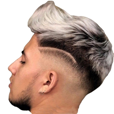 Remy Haare Handgebunden Natürliche Schatten Salz und Pfeffer Graue menschliche Haare Stücke Toupee für Männer