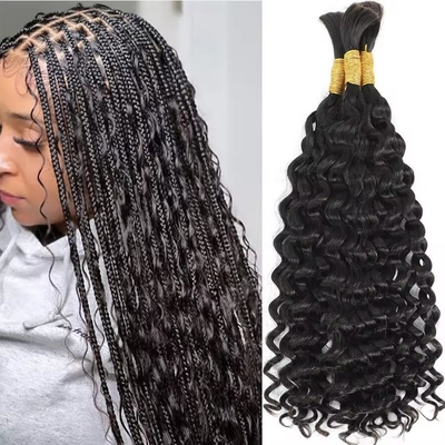 Lose Tiefe Welle Nasse und Welle Boho Menschliche Flechten Roh Haare Masse für erfolgreiche Geschäfte