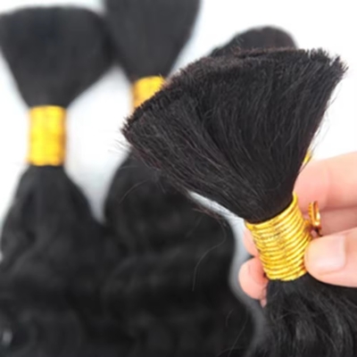Lose Tiefe Welle Nasse und Welle Boho Menschliche Flechten Roh Haare Masse für erfolgreiche Geschäfte