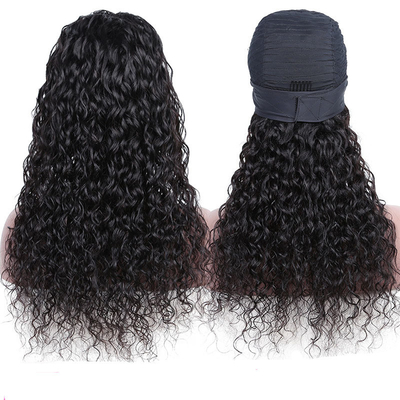 100% menschliches Haar brasilianischer Körper Welle lockige Perücken mit Kopfband 2022 Design Free Sample