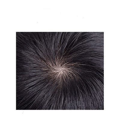 Vollkutikel Schweizer Spitze Grundmaterial 100% menschliche unverarbeitete Jungfräuliche Haarperücke für Männer