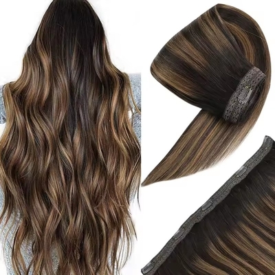 100% top menschliches Haar Kinky Straight Raw Clip in natürliche echte Haarverlängerungen