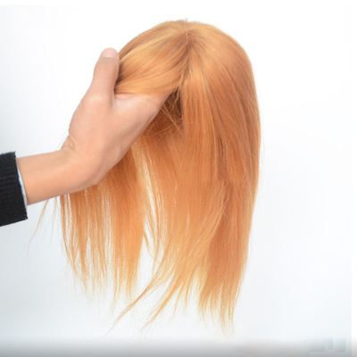 Europäisches Jungfräuliches menschliches Haar Fischnetz Hochzeitshaar Stücke Toupee Haartöpfe Clip in Lieferung
