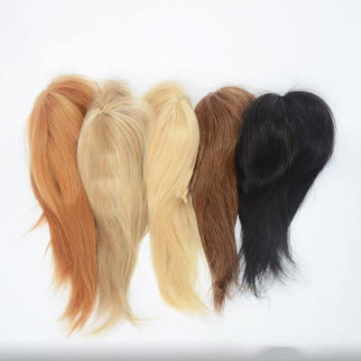 Europäisches Jungfräuliches menschliches Haar Fischnetz Hochzeitshaar Stücke Toupee Haartöpfe Clip in Lieferung
