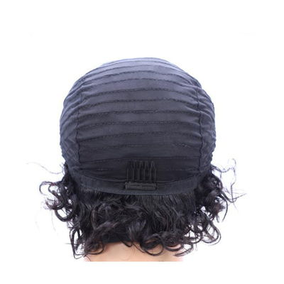 6 Zentimeter große Füllhaut, kurze Locken, Pixie-Haarschnitt, Perücke mit menschlichem Haar, die perfekte Mischung aus Stil und Stil.