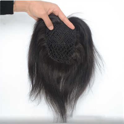 Europäisches Jungfräuliches menschliches Haar Fischnetz Hochzeitshaar Stücke Toupee Haartöpfe Clip in Lieferung