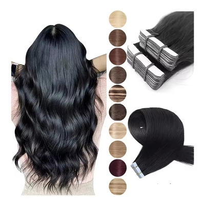 100% Remy-Roh-Menschhaar-Tape-In-Haarverlängerung mit 60% längstem Haarverhältnis