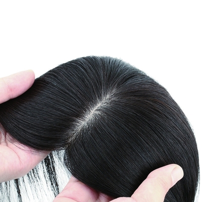 180% Dichte Remy-Haar-Toupee mit Seiden-Basis-Ober und 24 mm Toupee-Textur Länge 30 cm