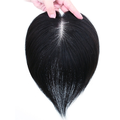 180% Dichte Remy-Haar-Toupee mit Seiden-Basis-Ober und 24 mm Toupee-Textur Länge 30 cm