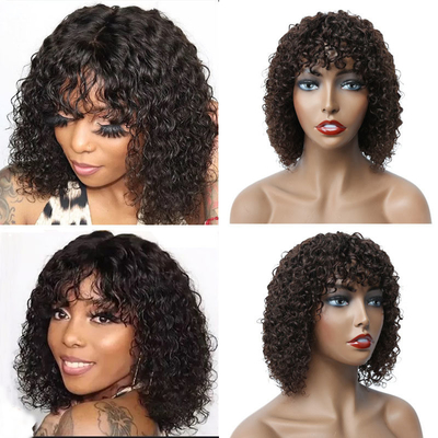 Schweizer Spitze Basis Kurze Pixie Cut Perücken für schwarze Frauen Roh brasilianische Jungfrau Afro Curly