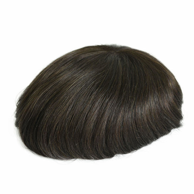 Handgefertigte menschliche Haarte Toupee für Männer Verarbeitungstechnik