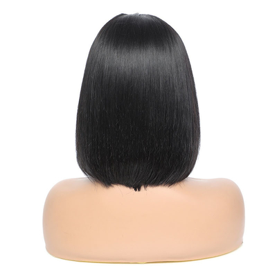 Peruanische Bob Perücken für schwarze Frauen Schwarze Farbe Remy Naturknochen gerade U-Teil Perücke lang