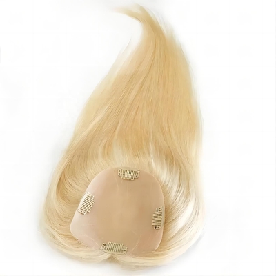 130% Dichte Jungfräuliches Rohhaar Seidenbasis Menschenhaar Spitze Schließung Toupee für Frauen gerade