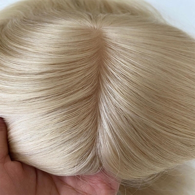 130% Dichte Jungfräuliches Rohhaar Seidenbasis Menschenhaar Spitze Schließung Toupee für Frauen gerade