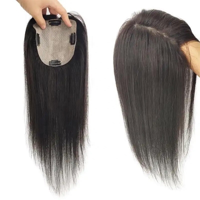 130% Dichte Jungfräuliches Rohhaar Seidenbasis Menschenhaar Spitze Schließung Toupee für Frauen gerade