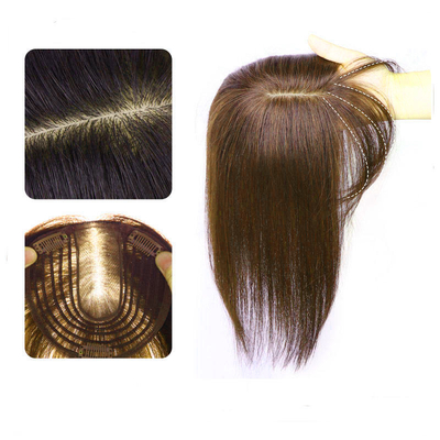 90% Dichte Gerade Toupee-Clip in natürliches menschliches Haar Topper Perücken für Frauen