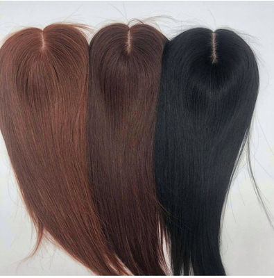 Seiden-Basis-Human-Haar-Toppers Spitzen-Toupee für Frauen Jungfrau-Haar-Rechte-Topper