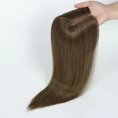 Europäische Frisur 14 Zoll Outlet Mono Topper für Frauen Menschenhaare