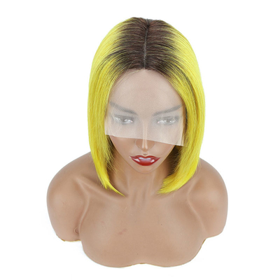 Roh Jungfrau Transparent HD Spitze Frontale menschliche Haare Perücke 100% Bob Perücke Remy Haare 250g-450g