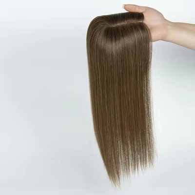Europäische Frisur 14 Zoll Outlet Mono Topper für Frauen Menschenhaare