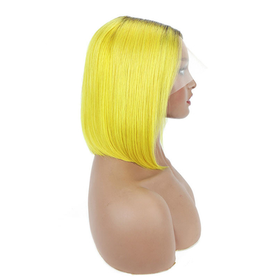 Roh Jungfrau Transparent HD Spitze Frontale menschliche Haare Perücke 100% Bob Perücke Remy Haare 250g-450g