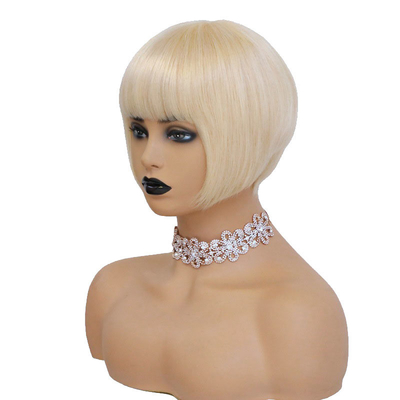 Spitzen-Vorderperücken 613 Blonde Farbe Peruanische Kurz Bob Menschenhaar Perücken für schwarze Frauen