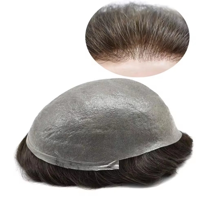 Fichte Haut-Toupee für Männer Europäisches Haar mit voll ausgerichteten Haaren