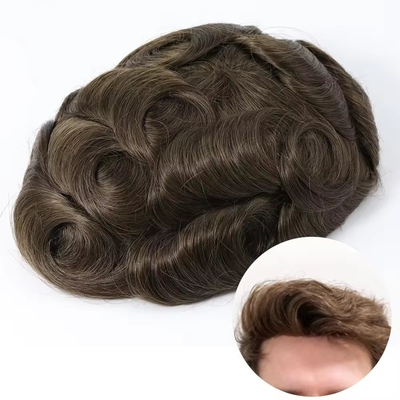 Fichte Haut-Toupee für Männer Europäisches Haar mit voll ausgerichteten Haaren