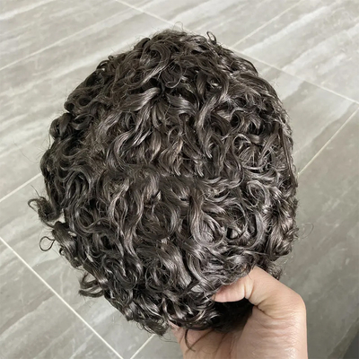Vollkutikel 100% Jungfrau Kutikel Ausgerichtetes Haar Afro Toupee für schwarze Männer