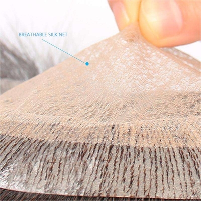 100% menschliches Haar Vollkutikel Ja.100% Jungfräuliche Kutikel Ausgerichtetes Haar Natürliche Toupee für Männer