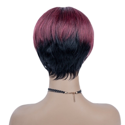 6 Zoll Sommer HD Schweizer Spitze Roh jungfräuliches menschliches Haar Seidige gerade kurze Perücke Pixie Schnitt Perücken für schwarze Frauen