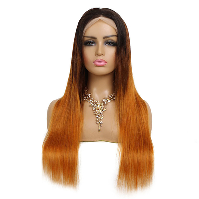 Erleben Sie die vollständige Nagelhaut Brasilianische menschliche Haare Spitze Front Wig T1B/4/30HL Ombre Farbe