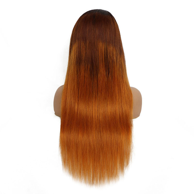 Erleben Sie die vollständige Nagelhaut Brasilianische menschliche Haare Spitze Front Wig T1B/4/30HL Ombre Farbe