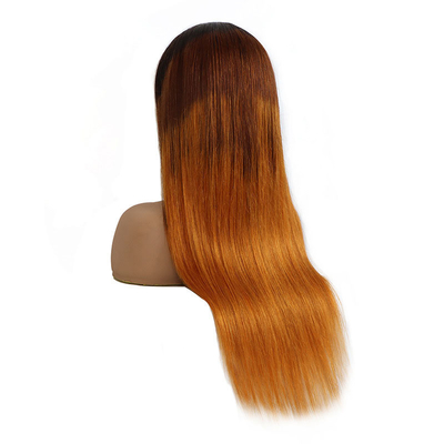 Erleben Sie die vollständige Nagelhaut Brasilianische menschliche Haare Spitze Front Wig T1B/4/30HL Ombre Farbe