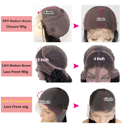 Remy Haare 180% Dichte Afro Kinky Locker 4*4/13*4/13*6 Spitze Frontal BOB Perücken für schwarze Frauen 250g-450g