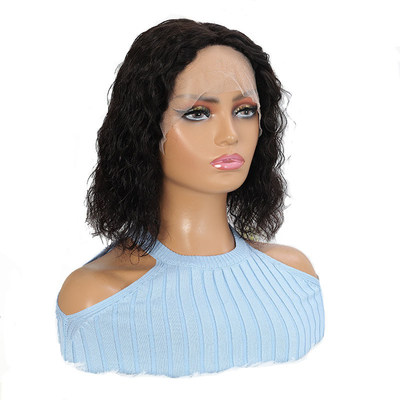 Remy Haare 180% Dichte Afro Kinky Locker 4*4/13*4/13*6 Spitze Frontal BOB Perücken für schwarze Frauen 250g-450g
