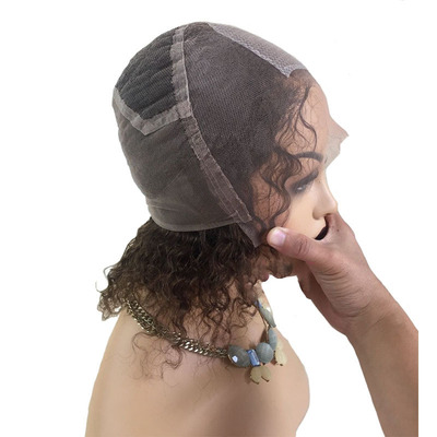 Lockeres menschliches Haar Perücke 100% brasilianische HD Full Swiss Lace Seidentop injiziert Handgefertigt