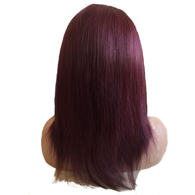 100% menschliches Haar Brasiliener 99J Ombre Vollspitzenwig Schweizer 360 Spitzen Front 10-24 Zoll Transparent HD