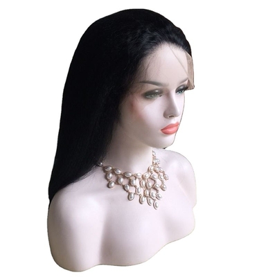 100% menschliches Haar BSM Rabatte 360 Full Lace Kutikel ausgerichtet italienische Yaki Straight Wig