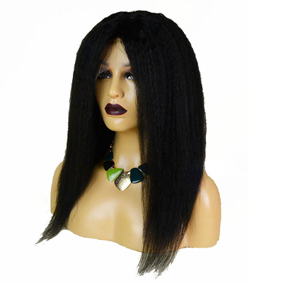 100% unverarbeitetes menschliches Jungfräuliches Remy-Haar Hochdichte Vollhandgebandene Perücke für weiße Frauen