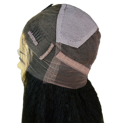 100% unverarbeitetes menschliches Jungfräuliches Remy-Haar Hochdichte Vollhandgebandene Perücke für weiße Frauen