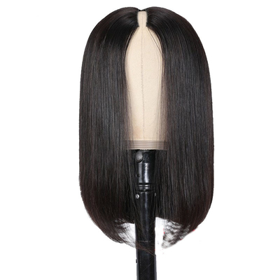 Perücken Länge Lange V Teil Kleberlos Afro Kinky Gerade menschliche Haare Perücke 250% Dichte