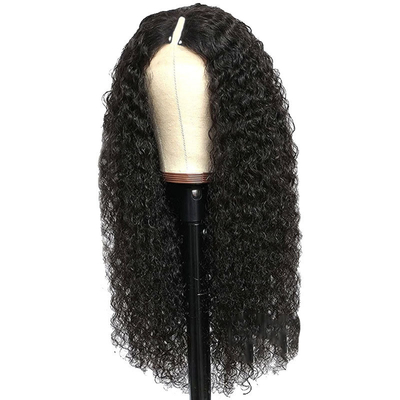 Tiefe Welle Roh lockiges menschliches Haar Perücken für schwarze Frauen Kleine/Große/Durchschnittliche Größe 8-32 Zoll