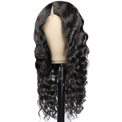 Loose Wave V Part Perücken Online mit natürlichen Haarlinien und vollmaschinell gefertigt
