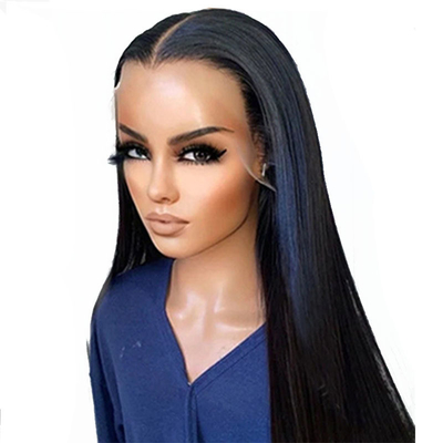 Alle Farben geeignet 250% Dichte HD Spitze menschliche Haare Perücken für schwarze Frauen Handgebunden