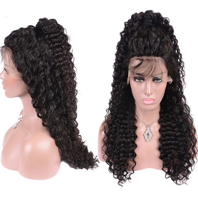Rohindische Haare HD Spitze Frontale Perücken 360 Spitze Perücken für schwarze Frauen 10A 12A lockig