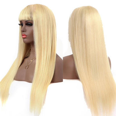 100% jungfräuliche Haarschicht ausgerichtet 613 Blondine Perücke für schwarze Frauen