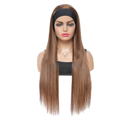 100% Top-Menschhaar Brasilianische Haare Highlight-Kopfband Kleberlose Perücke P4/27 für schwarze Frauen