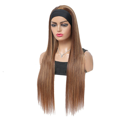 100% Top-Menschhaar Brasilianische Haare Highlight-Kopfband Kleberlose Perücke P4/27 für schwarze Frauen